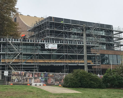 Scaffold for Warragul Art Centre redevelopment