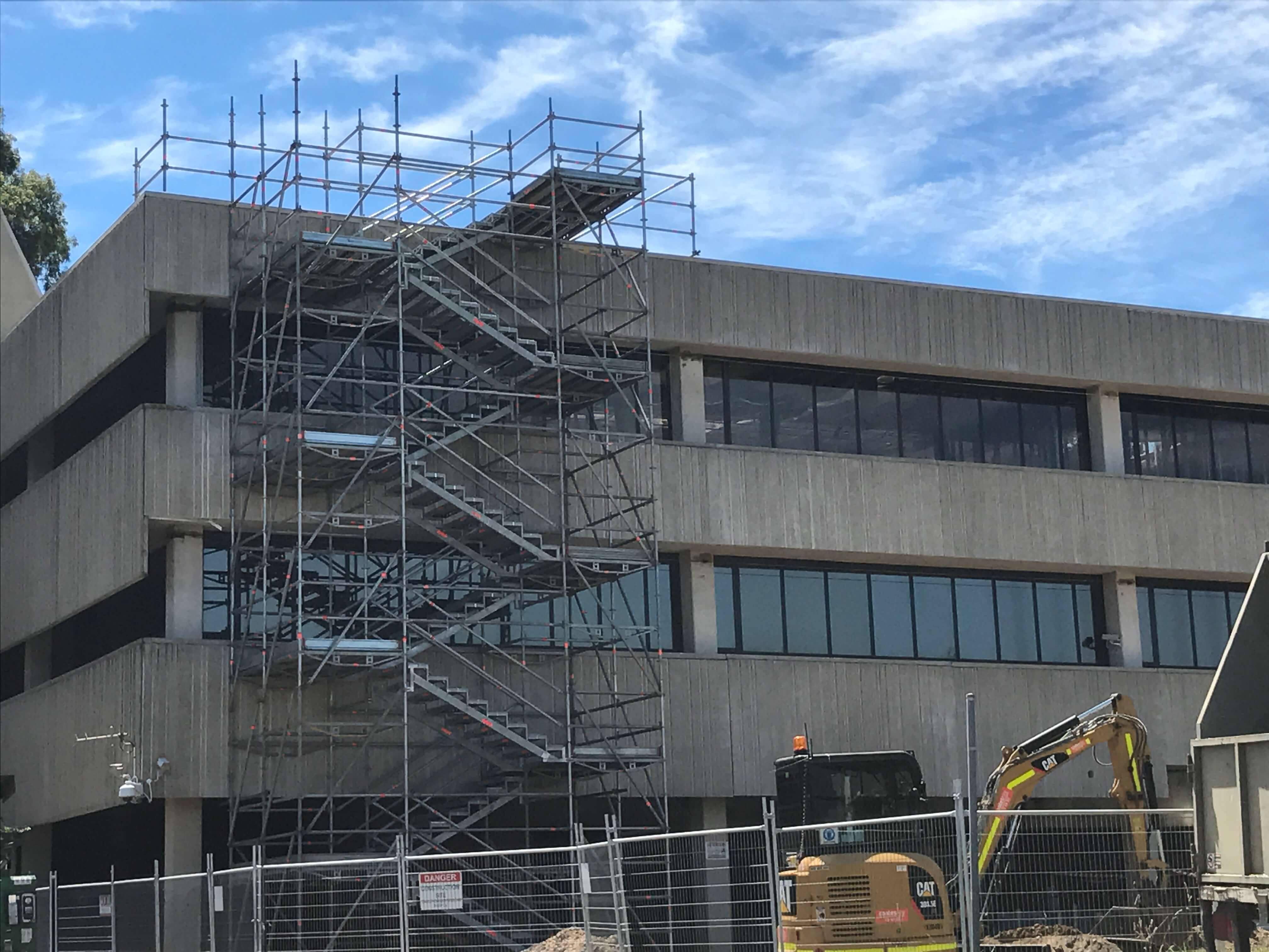 Port Of Sale Redevelopment scaffolding